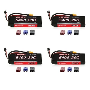 Batteria LiPo Venom 20C 2S 5400mAh 7.4V con Sistema Spina Universale x4 Confezioni - Foto 1 di 3