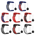 Soft Silicone Watch Strap Dual-color Watch Band for Polar V800 GPS Smart Watch