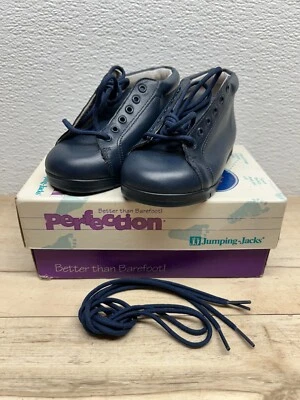 Zapatos para niños pequeños Perfection By Jumping Jacks azul marino de cuero genuino talla: 2E Foto 1 de 4