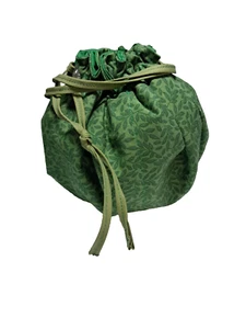 Forest Green Drawstring Bag, Coin Purse, Makeup Organizer, Pouch Dice Bag - Picture 1 of 6