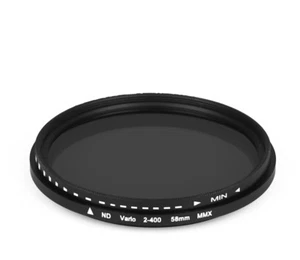 dHD Digital Brands Variable Fader ND2 - ND400 Filter 58mm Grey Filter 58 MM - Picture 1 of 1