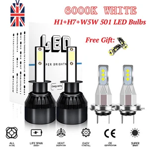 For VW Golf MK4 Xenon White H1 H7 Headlight 1997-2003 80w Led Side Light Bulbs - Picture 1 of 10