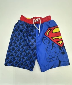 Superman Swim Trunks Boys Size 8 Super Hero - Picture 1 of 5
