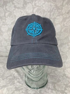 NWT Pete Huntington Ball Cap Hat Blue Adjustable Sailing Floral Bill Embroidered - Picture 1 of 11