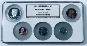 2001-S Silver Proof Set PF70 Ultra Cameo NGC - Picture 1 of 2