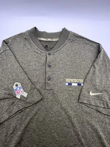 Dallas Cowboys Military Themed NFL Football Nike DRI FIT Shirt Henley XL - Picture 1 of 15