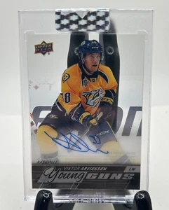 Victor Arvidsson 2018-19 UD Clear Cut Young Guns Autogramm. Nashville - Bild 1 von 9