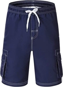 Akula Men's Swim Trunks Quick Dry Beach Board Shorts with Cargo Pockets Size L - Picture 1 of 2