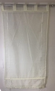 Cortina vintage transparente color crema - Imagen 1 de 1