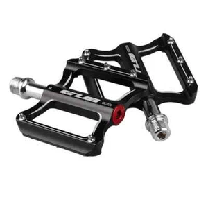 Pedale bici alluminio flat platform pedali cromo asse 9/16" mtb bici corsa BMXDU - Foto 1 di 14