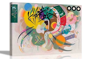 Dominant Curve by Wassily Kandinsky on Framed Canvas Prints Wallart Abstract Art - Picture 1 of 12