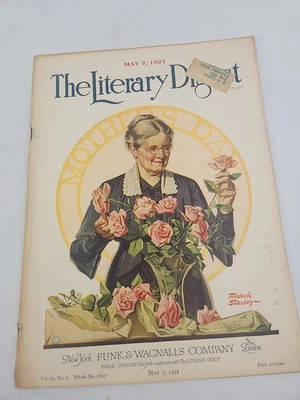 1921 Literary Digest May 7  Judge Gary's Attack On Unionism  - Image 1 of 4