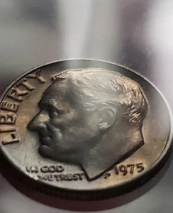 💥1975 roosevelt dime no mint mark possible Proof? - Picture 1 of 4