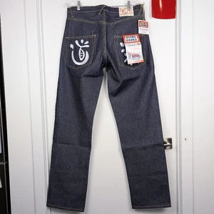 Evisu Genes Jeans Men's 36x35 Private Stock Raw Selvedge Denim Embroidered NWT - Bild 1 von 17