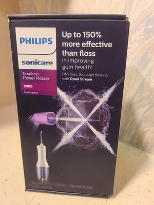 Philips Sonicare Cordless Power Flosser 3000, hilo dental de agua con innovador cuádruple Foto 1 de 4