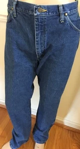 Wrangler Men Blue Denim Jean 36x32 George Strait 13MGSHD Cowboy Cut Original Fit - Picture 1 of 8
