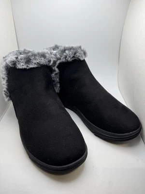 Botas para mujer Clarks-Cloudsteppers/negras/brisa/piel/planas/invierno/tobillo talla 6,5 M Foto 1 de 4
