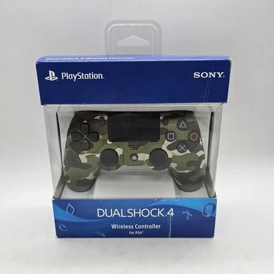 Controle sem fio PlayStation 4 (PS4) verde camuflado Sony DualShock 4 NOVO - Imagem 1 de 4