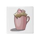 'Hot Chocolate With Marshmallows' 108mm Square Ceramic Tile (TD00024731)
