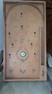Spring Loaded Bagatelle Board With Weighted Ball - Picture 1 of 5