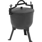 Dutch Oven   With Lid   10 L   Royal Catering Roaster Cast Iron Pot