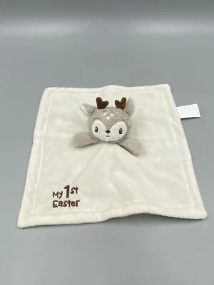 Плюшевое защитное одеяло Baby Deer Rattle Lovey Security Blanket My 1st Easter Dan Dee - Изображение 1 из 4