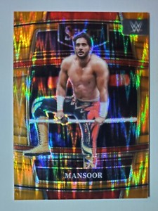 2022 Panini Select WWE - Concourse ORANGE FLASH PRIZM #4 MANSOOR