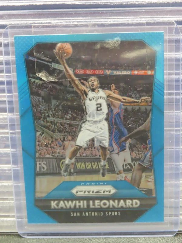 2015-16 Panini Prizm Kawhi Leonard Light Blue Prizm #028/199 San Antonio Spurs