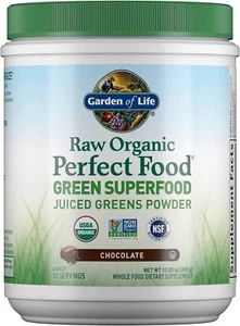 Garden of Life Raw Orgánico Perfecto Alimento Verde Superalimento Polvo Chocolate 30 porciones - Imagen 1 de 11
