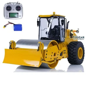 Metall CS11 1/12 Hydraulische Fernsteuerung Road Roller RC Engineering Fahrzeuge - Bild 1 von 12