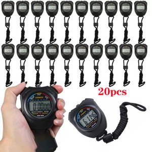 Digital Stopwatch Digital LCD Sport Counter Chronograph Timer Odometer Watch - Picture 1 of 18