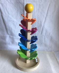 Murmelspiel Klangpagode, Kugelbahn, Klang Baum, Holzspielzeug, Goki, 38 cm hoch - Bild 1 von 8