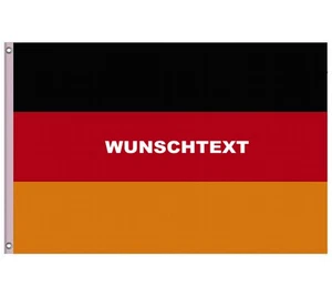 Flagge BRD mit individueller Bedruckung,Fahne BRD,Wunschtext,Flaggendruck,Druck - Bild 1 von 1