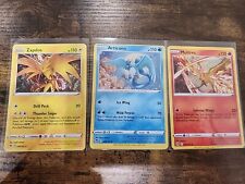 Pokemon Card Set Articuno Zapdos and Moltres Holo Rare