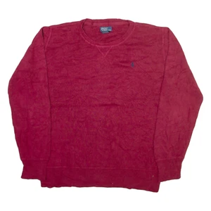 POLO RALPH LAUREN 18-20 Boys Jumper Red Tight Knit XL - Picture 1 of 6