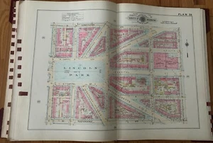 1956 WASHINGTON DC LINCOLN PARK TO 15TH ST ATLAS MAP - Picture 1 of 3