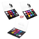 15 Color Face Body Makeup Palette with Paintbrush Face Paint for Adult