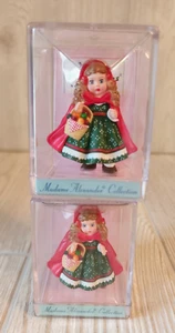 HALLMARK 1991 TWO MADAME ALEXANDER LITTLE RED RIDING HOOD Keepsake MiniFigurine - Picture 1 of 8