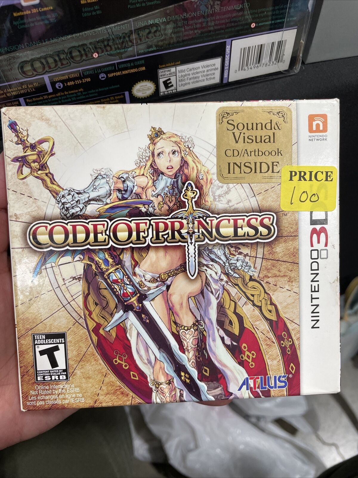 Code of Princess Launch Edition Nintendo 3DS- CIB, With Cd And Artbook, Big Box