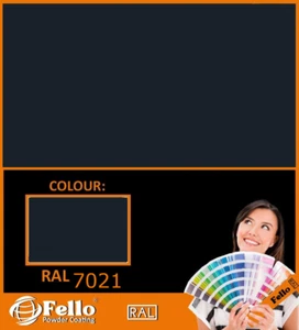 FELLO Pulverbeschichtung - RAL 7021 Grau Schwarz Feinstruktur 5KG - Bild 1 von 1