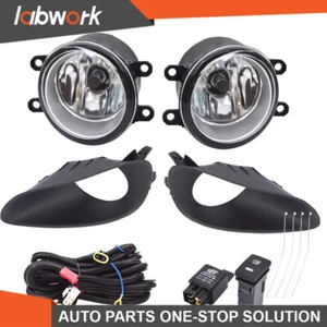 Labwork Fog Light Lamps For 2007-2011 Toyota Yaris Sedan w/ Switch Wiring - Picture 1 of 9