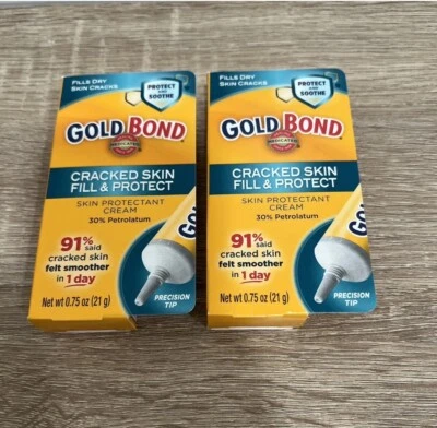 Creme para pele rachada Gold Bond Medicated 0,75 oz., Preencher e Proteger, Pacote com 2 - Imagem 1 de 4