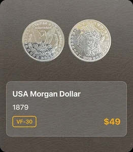1879 $1 Morgan Silver Dollar (81322) - Picture 1 of 1