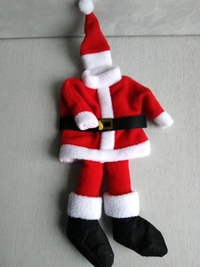 Flaschenüberzug Fleece Weihnachtsmannkostüm Flaschendeko Weihnachten Nikolaus - Bild 1 von 8