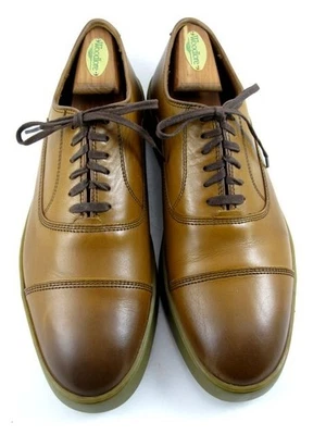 Allen Edmonds "PARK AVENUE" 2.0 Leather Oxford Sneakers 9.5 D Walnut (697N) - Image 1 of 4