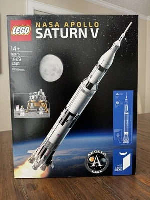 Lego Ideas NASA Apolo Saturno V Cohete Espacial 92176 Juego de Construcción 2020 RETIRADO Foto 1 de 4