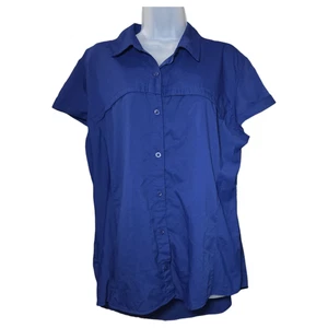 Camisa de pesca Magellan XXL semi ajustada azul marino camping al aire libre utilitario playa - Imagen 1 de 11