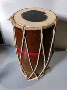 Vintage Bina Wooden Double ended Hand held Drum - Picture 1 of 12