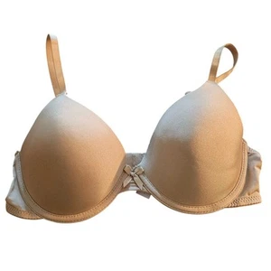 Secret Treasures Womens Sz 34C Classic T Shirt Bra Solid Beige - Picture 1 of 5