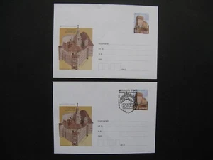 BULGARIA, 2x prestamped ill. cover 2012, mint + FDC tourist visits castle tower - Picture 1 of 1